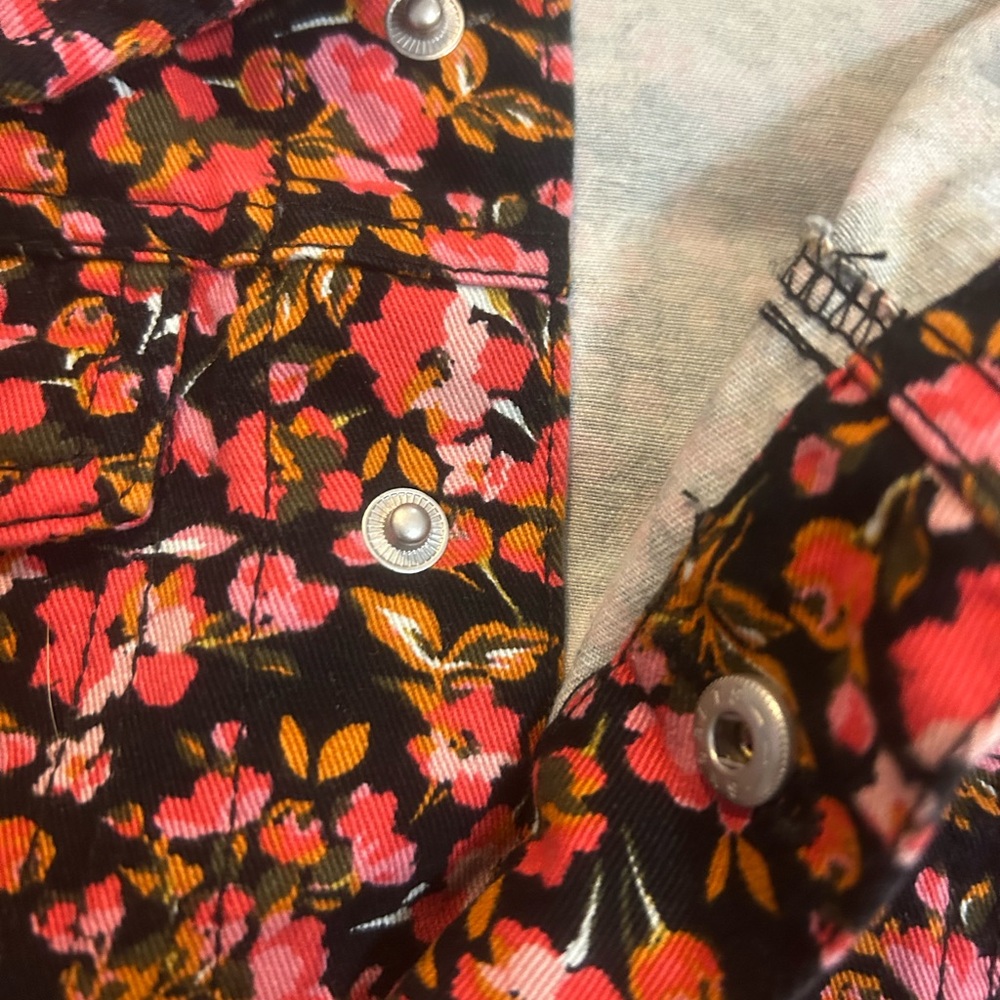 Social Standard by Sanctuary Girls Denim Dress With Floral Jacket NWT Small 6/7 - Picture 9 of 16